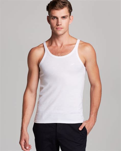 Lyst - Emporio Armani Genuine Cotton Tank Top, 3-pack in White for Men