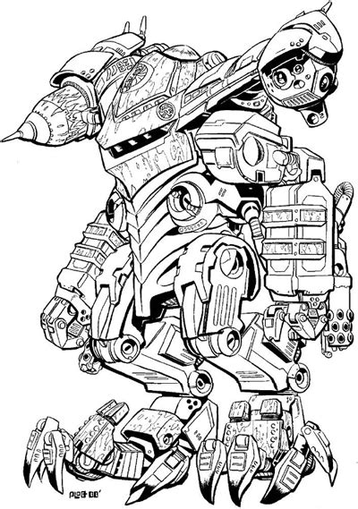 War Robots Game Coloring Pages - Franklin Morrison's Coloring Pages