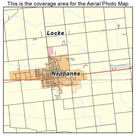 Aerial Photography Map of Nappanee, IN Indiana