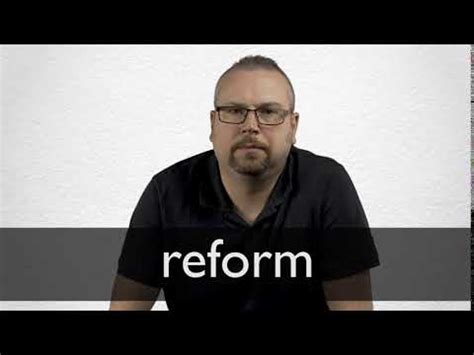 REFORM definition in American English | Collins English Dictionary