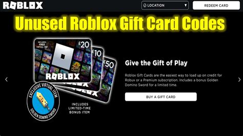 Unused Roblox Free Gift Card Codes (June 2024)