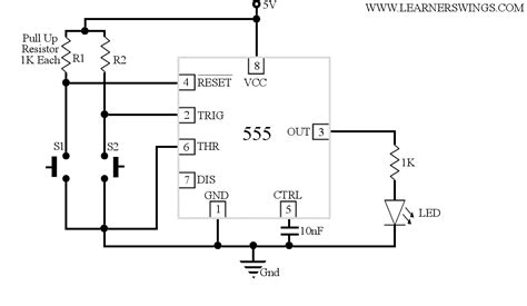 Beautiful Animated Demonstration of Bistable Operation of 555 Timer http://www.learnerswings.com ...