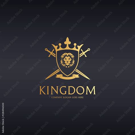 Kingdom logo. Knight logotype. Lion illustration Stock Vector | Adobe Stock