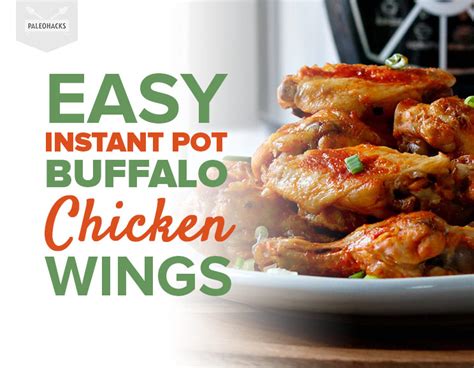 Easy Instant Pot Buffalo Chicken Wings | Paleo, Gluten Free, Spicy