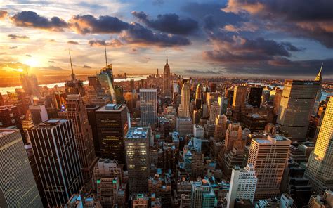 Hintergrundbilder : 3840x2400 px, Gebäude, Stadtbild, Landschaft, New York City, Sonnenuntergang ...