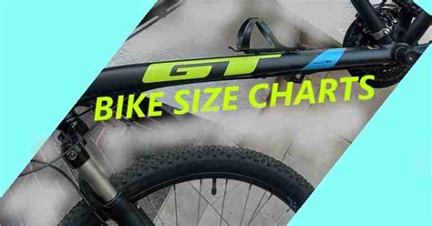 Gt Bike Size Chart