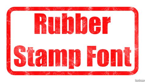 Rubber Stamp Font Text Effect and Logo Design Font