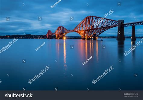 Forth Railway Bridge Night Forth Bridge Stock Photo 739829632 ...