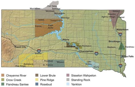 South Dakota Indian Reservations Map | Living Room Design 2020