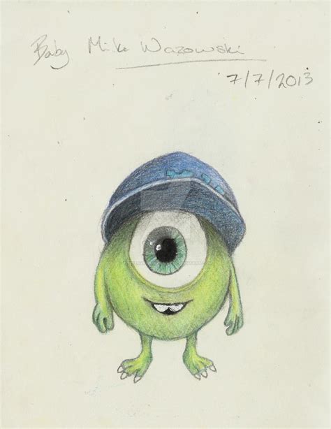 Baby Mike Wazowski Drawing at GetDrawings | Free download