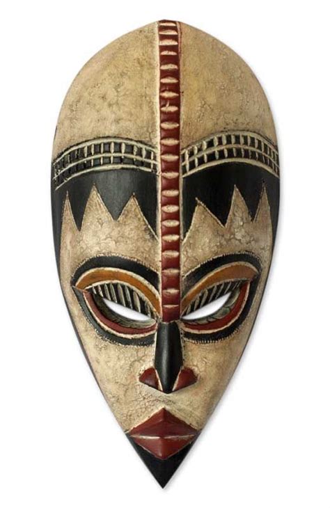 Nigerian wood mask, 'Protect My Baby' | African art, African masks ...