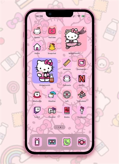 Hello Kitty App Icons 4 iPhone - Sanrio Aesthetic App Icons ﾐ・ ・ﾐ