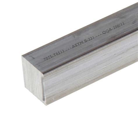 7075-T6511 Aluminum Square Bar 6" x 6" x 12" long