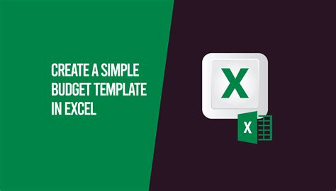 Create a Simple Budget Template using an Excel Spreadsheet - Excel Nerds