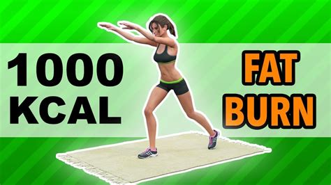 1000 Calories Workout: Best Fat Burn Exercises At Home - YouTube