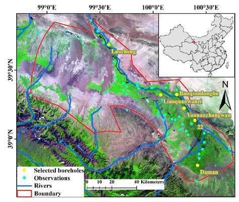 Location of the Heihe River Basin. | Download Scientific Diagram