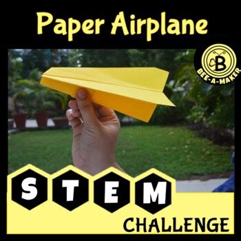 Paper Airplane STEM challenge by Bee a maker | Teachers Pay Teachers