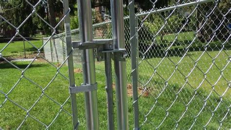 How to use/adjust a chain link gate latch | Chain link fence gate ...