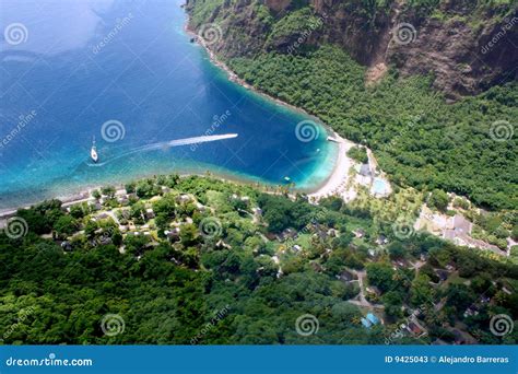 St. Lucia resort aerial stock image. Image of tropical - 9425043