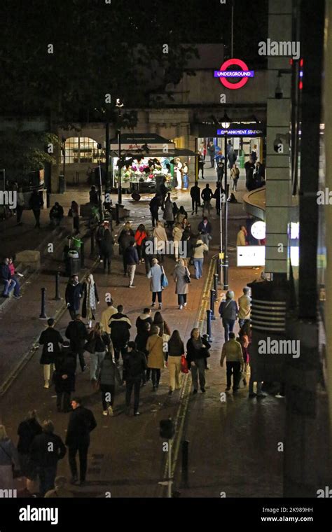 Embankment Tube Station London Stock Photo - Alamy