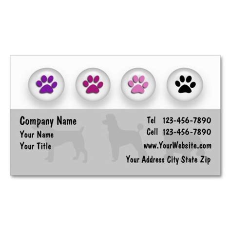 Dog Grooming Business Cards | Zazzle.com | Dog grooming business, Pet care business, Dog grooming