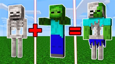 Minecraft - SKELETON + ZOMBIE = ??? - YouTube