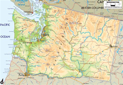 Map Of Washington State Counties