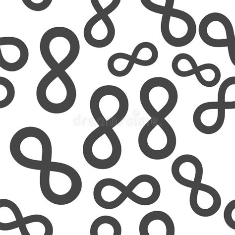 Seamless Pattern Of Infinity Symbol Stock Vector - Illustration of ...