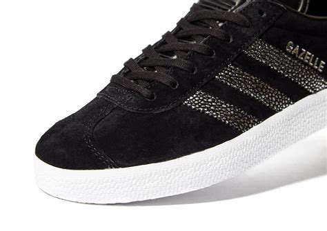 adidas Originals Suede Gazelle in Black/Silver (Black) - Lyst