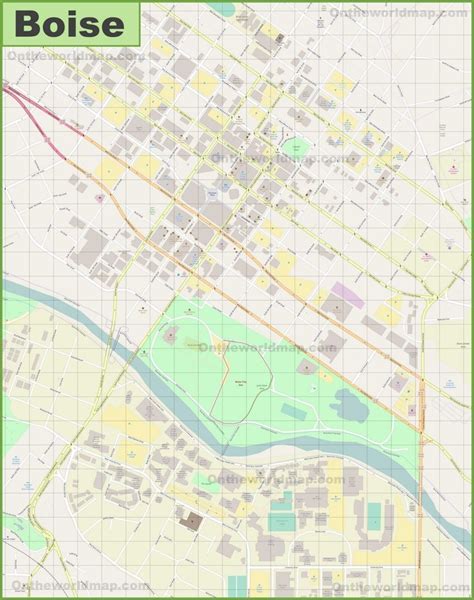 Boise downtown map | Map, Downtown, Boise