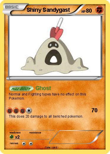 Pokémon Shiny Sandygast 1 1 - Ghost - My Pokemon Card