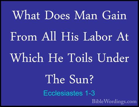 Ecclesiastes 1 - Holy Bible English - BibleWordings.com