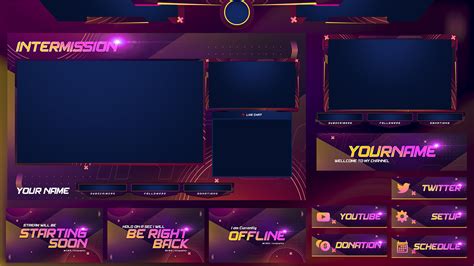 Twitch overlay template | Free website templates, Streaming, Overlays