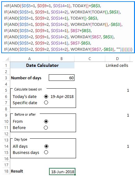 30/60/90 days from today or before today - date calculator in Excel - Ablebits.com