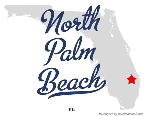 Map of North Palm Beach, FL, Florida