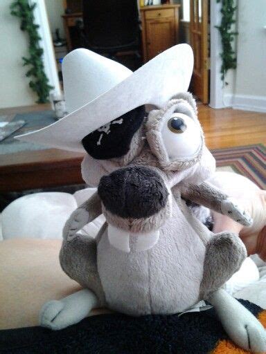 Pirate Scrat with hat. | Dinosaur stuffed animal, Dinosaur, Animals