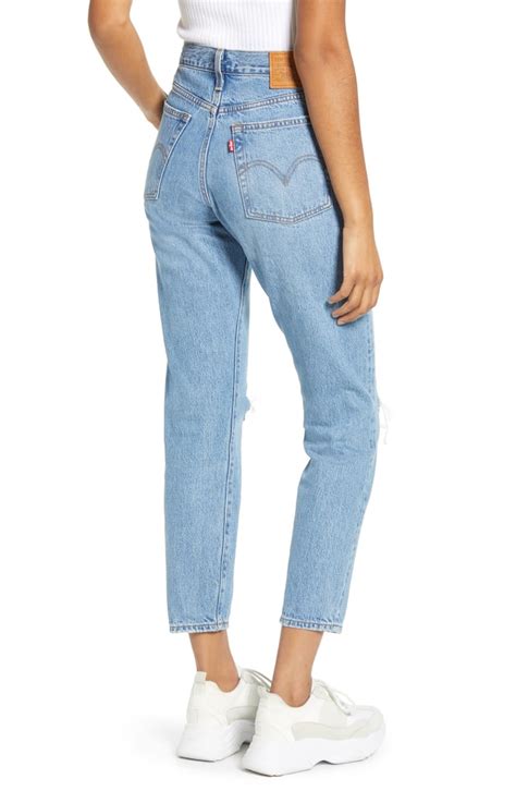 Levi's Wedgie Icon Fit Ripped Straight Leg Jeans | Best Jeans For Women 2020 | POPSUGAR Fashion ...