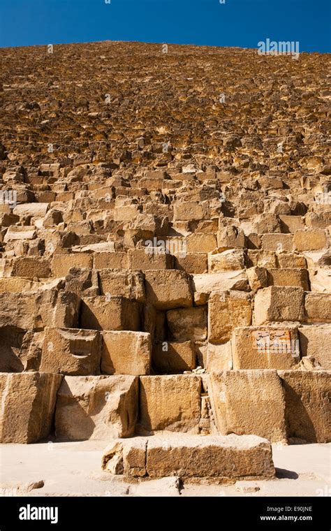 Sign Giza Pyramid Khufu Cheops Base Stock Photo - Alamy