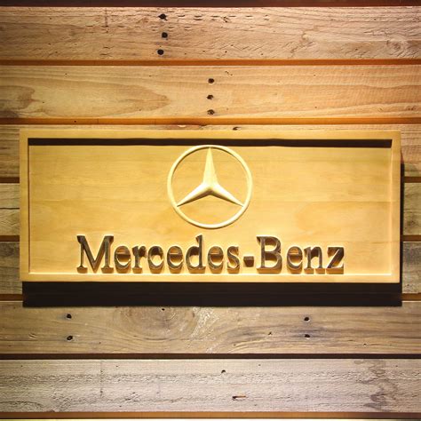 Mercedes Benz Wooden Sign | SafeSpecial