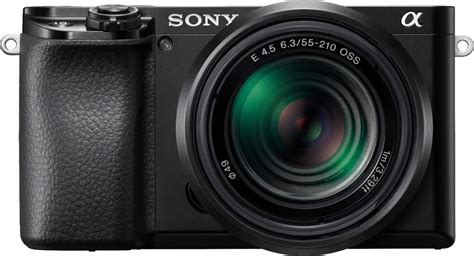 Sony Alpha 6100 Mirrorless Camera 2-Lens Kit with E PZ 16-50mm and E 55-210mm Lenses Black ...