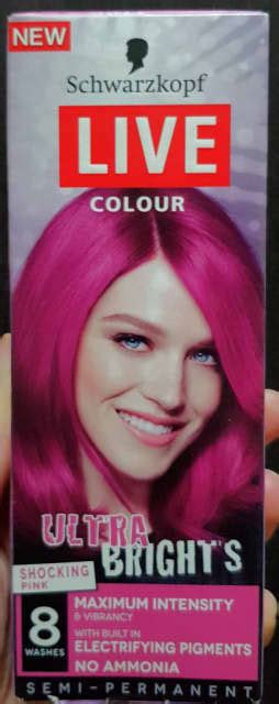 2x Schwarzkopf Live Hair Colour/Dye - Shocking Pink | Accessories ...