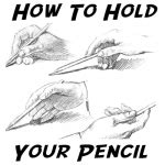 How to Hold Your Pencil Correctly in Many Positions When Drawing Pictures Lesson – How to Draw ...