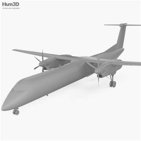 De Havilland Canada DHC 8-400 3D model - Aircraft on Hum3D