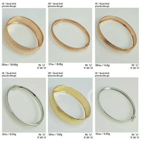 18K Saudi Gold Special Bangle 💞Php2400 per gram only💞 Upper Left - Php37008 Lower left- Php19416 ...