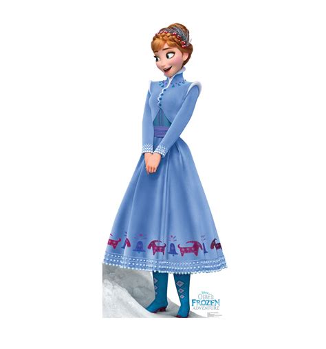 Life-Size Anna Olafs Frozen Adventure Cardboard Cutout