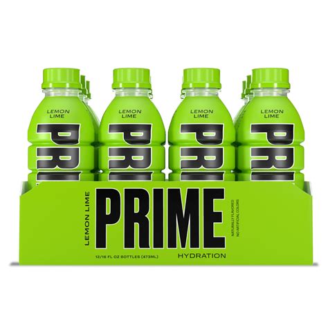 Prime Hydration with BCAA Blend for Muscle Recovery Lemon Lime (12 ...