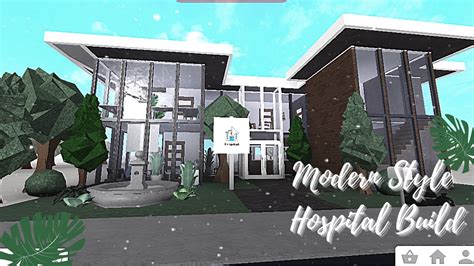 Modern Hospital Speed Build ¦ Bloxburg - YouTube