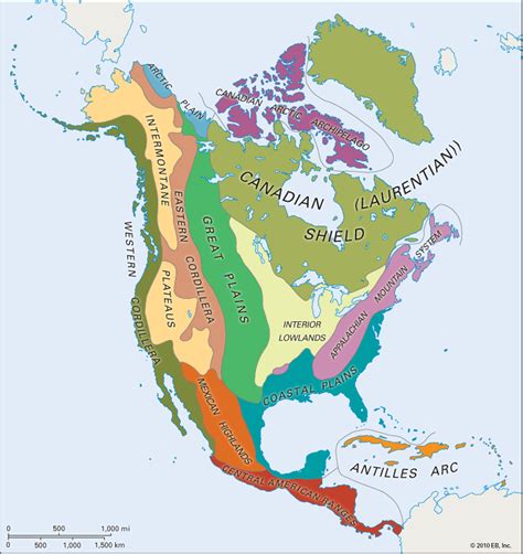 North America: natural regions - Students | Britannica Kids | Homework Help