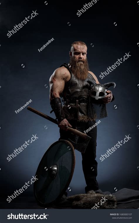 Medieval Warrior Berserk Viking Tattoo Axes Stock Photo (Edit Now ...