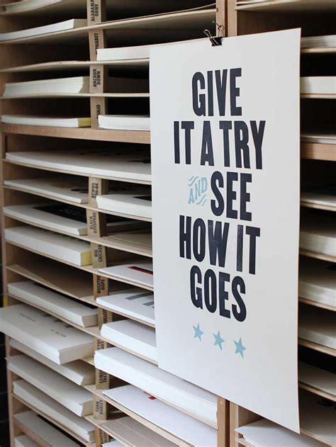 Give It a Try and See How It Goes | Southern Letterpress Print – Old Try